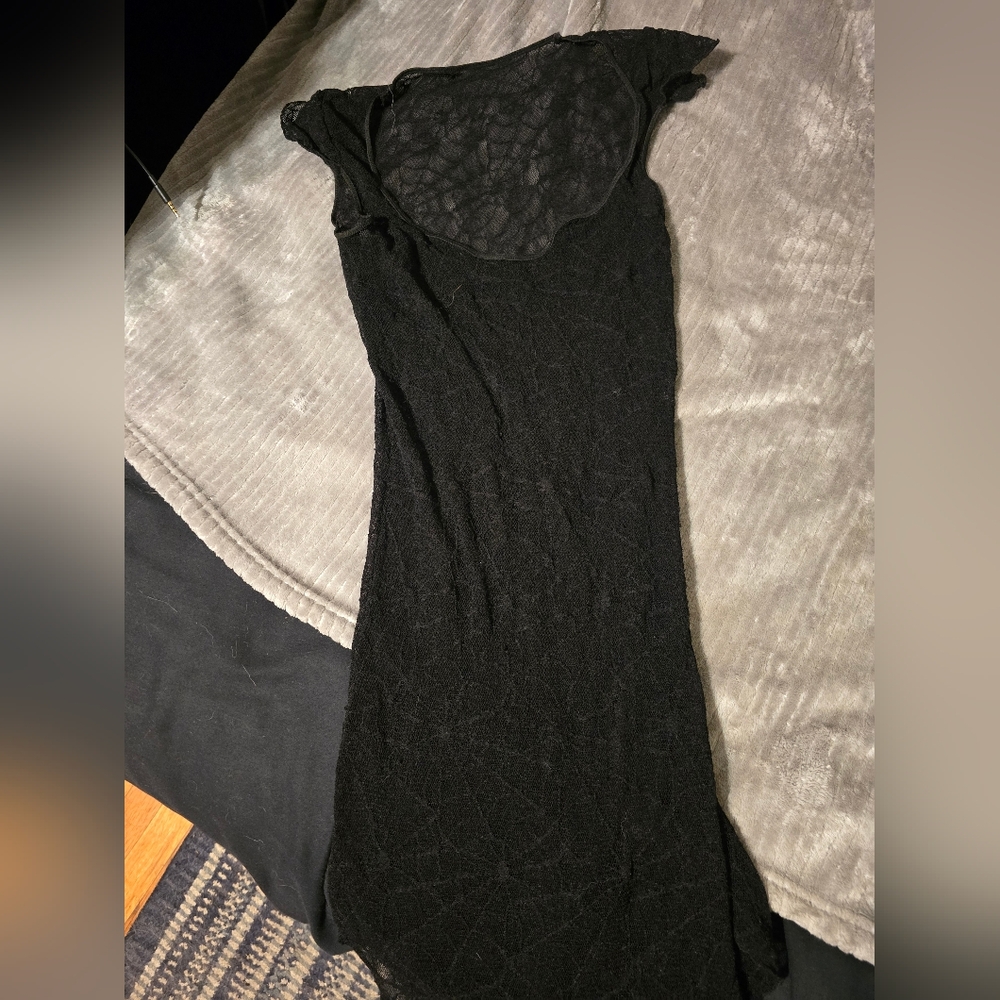 Gothic Spider Web Fishnet Lace Top